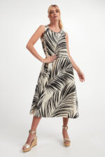 Sukienka we wzór Citrato MAX MARA STUDIO-wyprzedaż