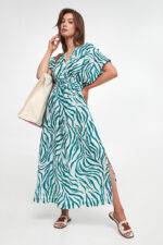 Sukienka we wzory Dorotea MAX MARA BEACHWEAR-wyprzedaż