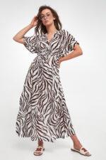 Sukienka we wzory Dorotea MAX MARA BEACHWEAR-wyprzedaż