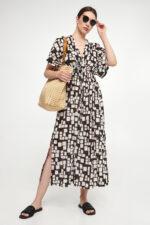 Sukienka we wzory Dorotea MAX MARA BEACHWEAR-wyprzedaż