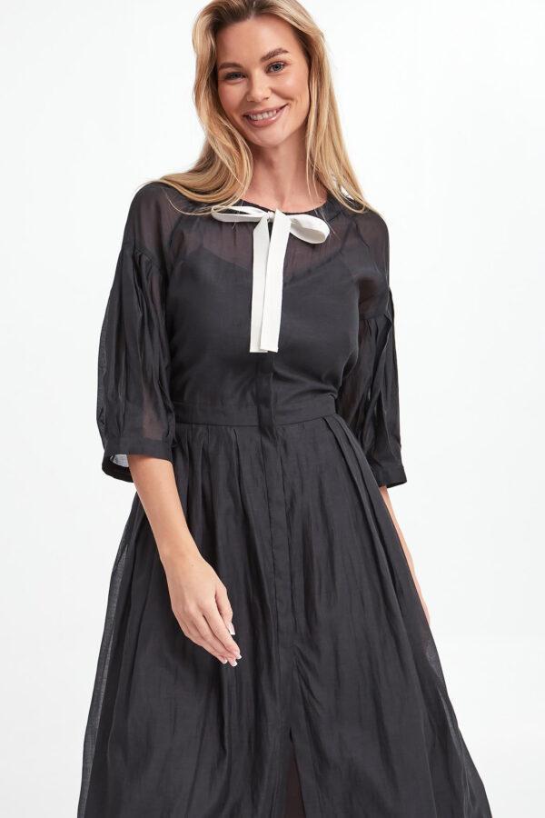 Sukienka z jedwabiem Ala 'S MAX MARA-wyprzedaż
