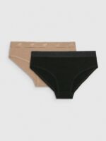 4F Bielizna figi (2-pack) damskie - multikolor XS-wyprzedaż