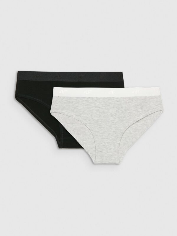 4F Bielizna figi (2-pack) damskie - multikolor XS-wyprzedaż
