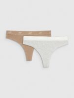 4F Bielizna stringi (2-pack) damskie - multikolor M-wyprzedaż