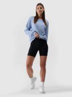 4F Legginsy krótkie damskie - czarne S-wyprzedaż
