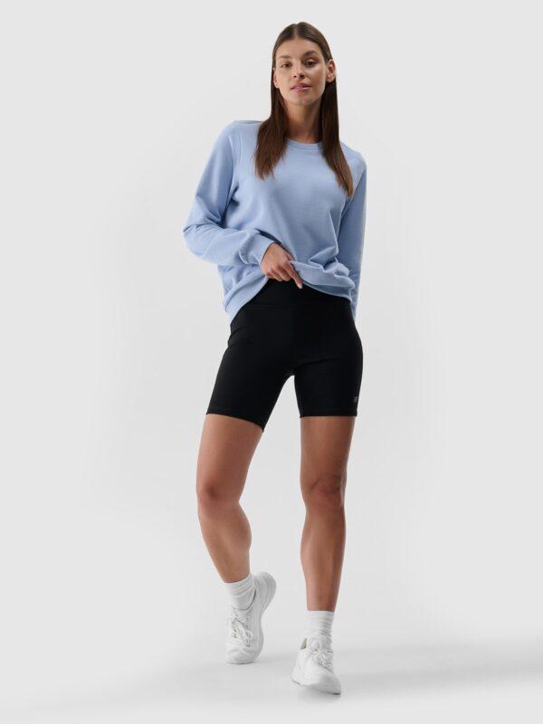 4F Legginsy krótkie damskie - czarne XS-wyprzedaż