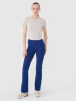 4F Legginsy z rozszerzanymi nogawkami damskie - granatowe XL-wyprzedaż