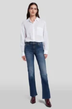 CIEMNE JEANSY Z ROZSZERZANĄ NOGAWKĄ 7 FOR ALL MANKIND-wyprzedaż