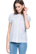 DAMSKA KOSZULA KRÓTKI RĘKAW MUSTANG ELSA BASIC BLOUSE 1009453 11723-wyprzedaż