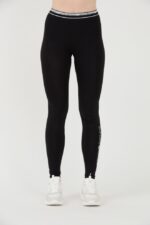 EMPORIO ARMANI Czarne legginsy Stretch Logo-wyprzedaż