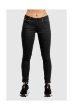 GUESS Czarne jeansy damskie Cosy phyton-wyprzedaż
