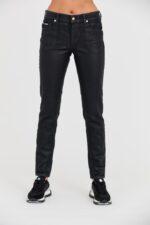 JUST CAVALLI Skinny Czarne jeansy z połyskiem-wyprzedaż