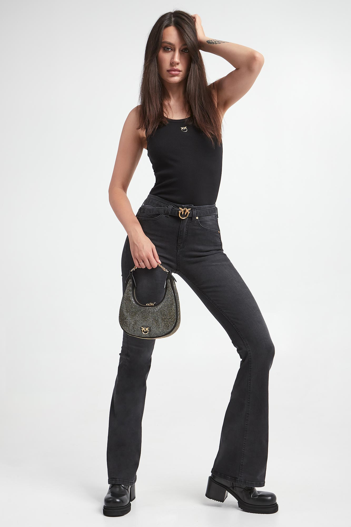 Jeansy damskie Flora PINKO-wyprzedaż