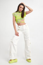 Jeansy damskie cargo BLUGIRL BLUMARINE-wyprzedaż