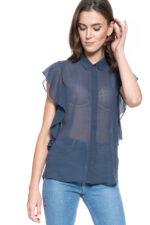 KOSZULA DAMSKA MUSTANG Ellen Blouse BLUE NIGHTS 1009455 4085-wyprzedaż