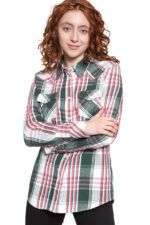 KOSZULA WRANGLER BOYFRIEND WESTERN PINE W5Q1LKG01 112130286-wyprzedaż
