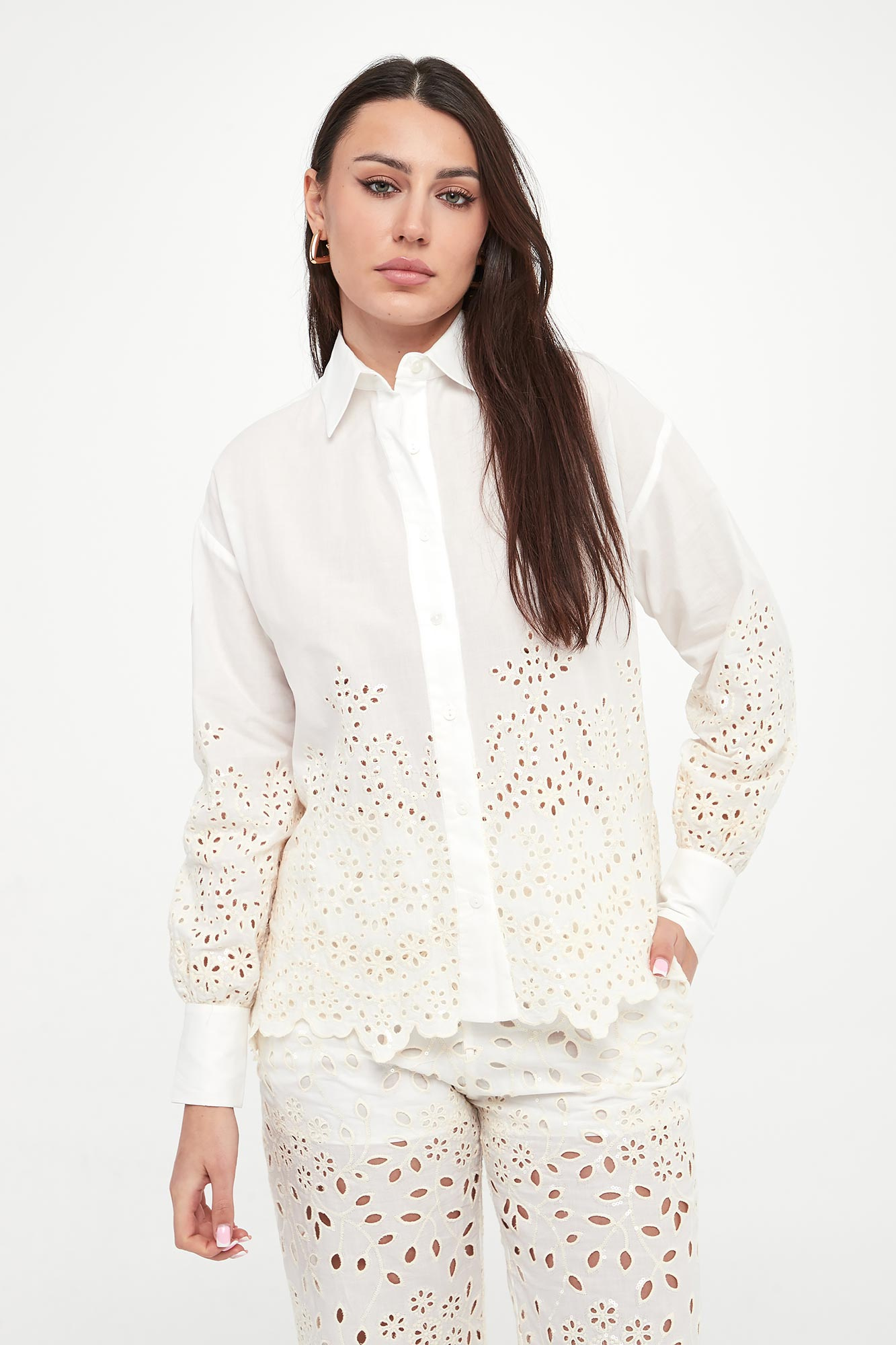 Koszula damska ażurowa ERMANNO FIRENZE-wyprzedaż