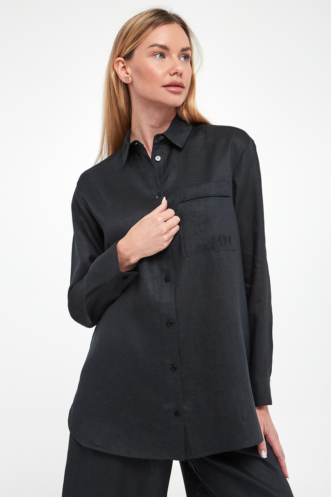 Koszula damska lniana Noel MM-wyprzedaż