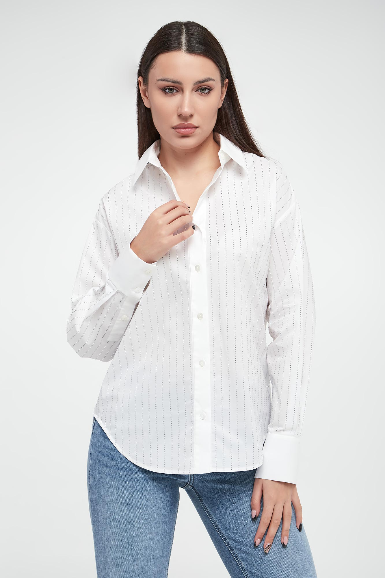 Koszula damska z cekinami ERMANNO FIRENZE-wyprzedaż