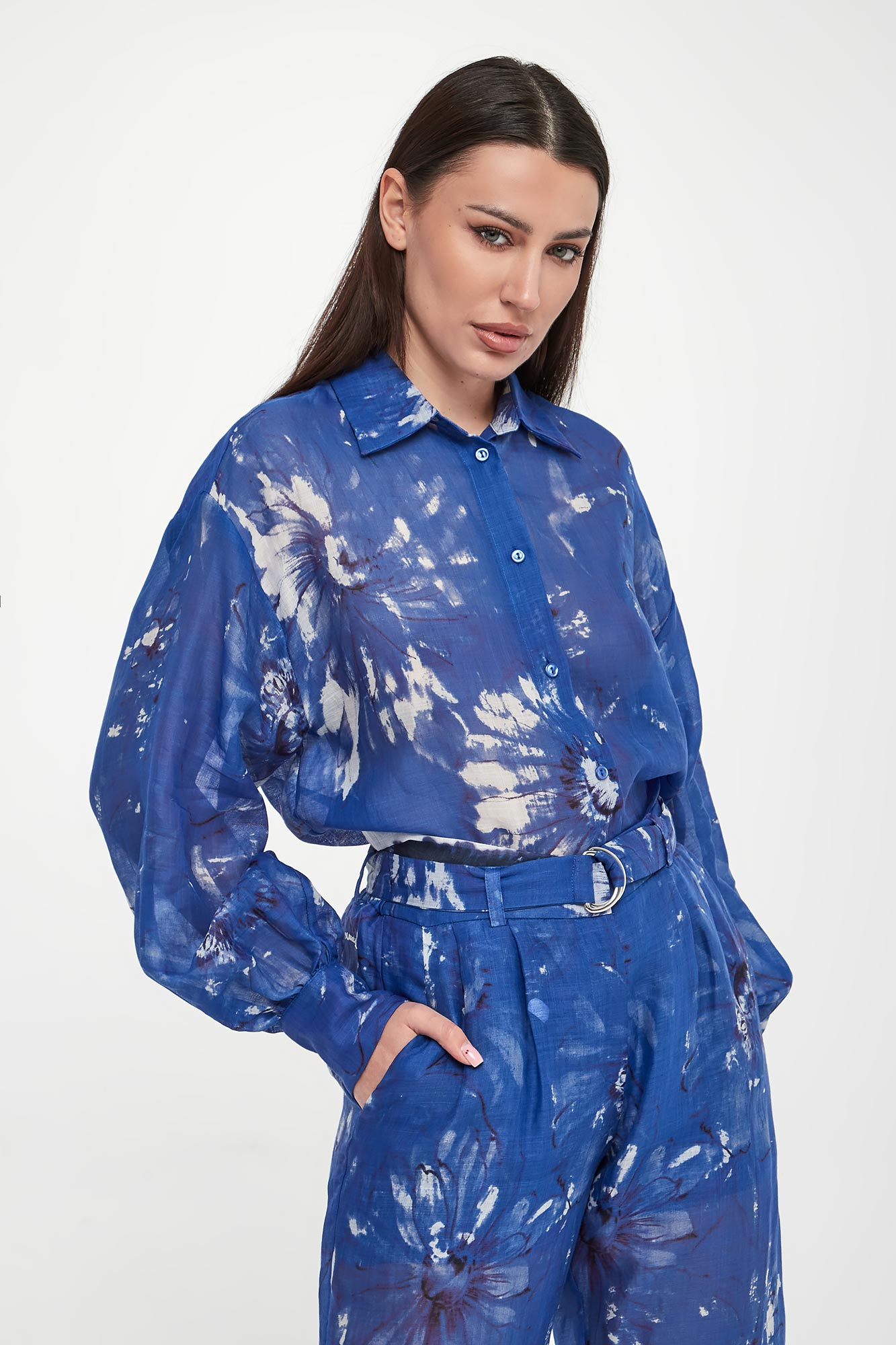 Koszula damska z ramii ERMANNO FIRENZE-wyprzedaż