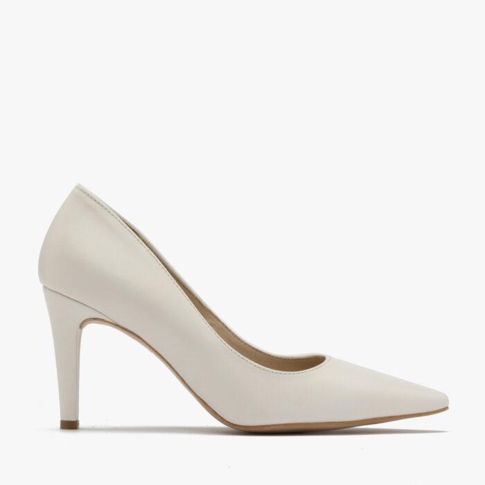 Kremowe czółenka na szpilce MAYA-wyprzedaż