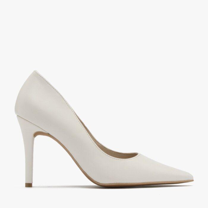 Kremowe czółenka na wysokim obcasie LINSEY-wyprzedaż