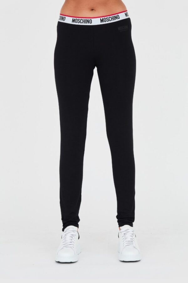MOSCHINO Czarne legginsy-wyprzedaż