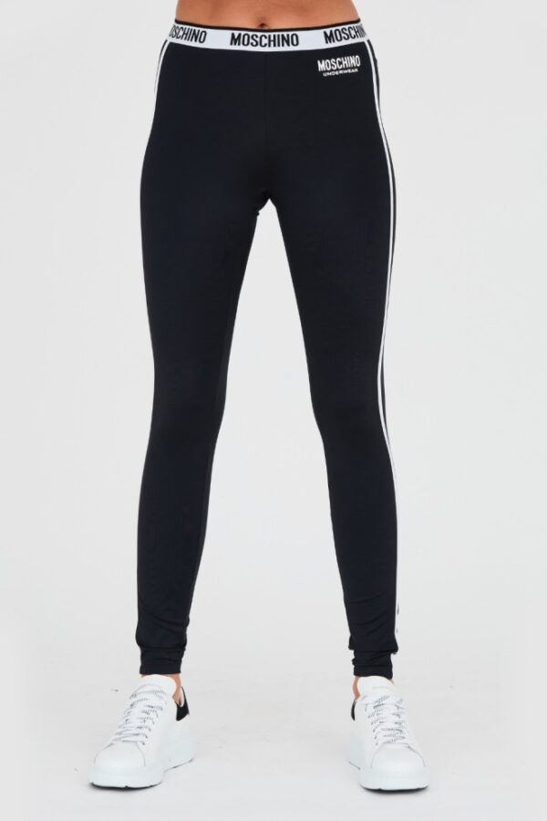 MOSCHINO Czarne legginsy-wyprzedaż