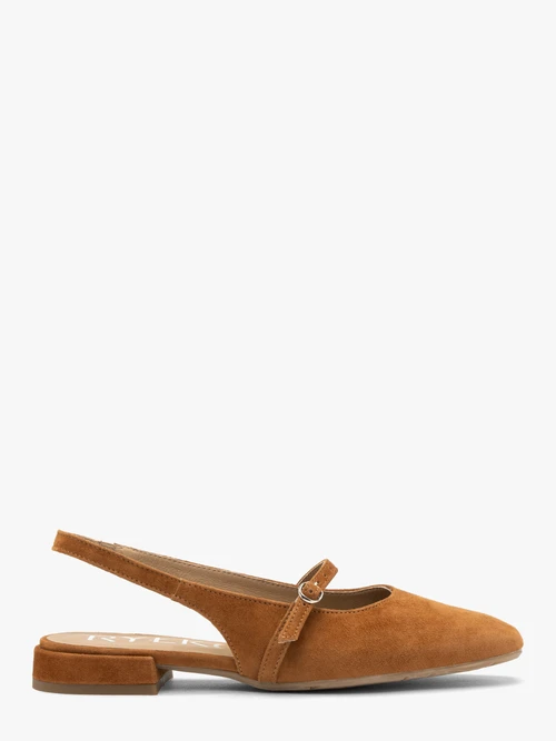 Rude czółenka slingback-wyprzedaż