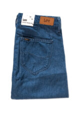 SPÓDNICA JEANSOWA LEE BUTTON THROUGH SKIRT BLUE L38ICLPK-wyprzedaż