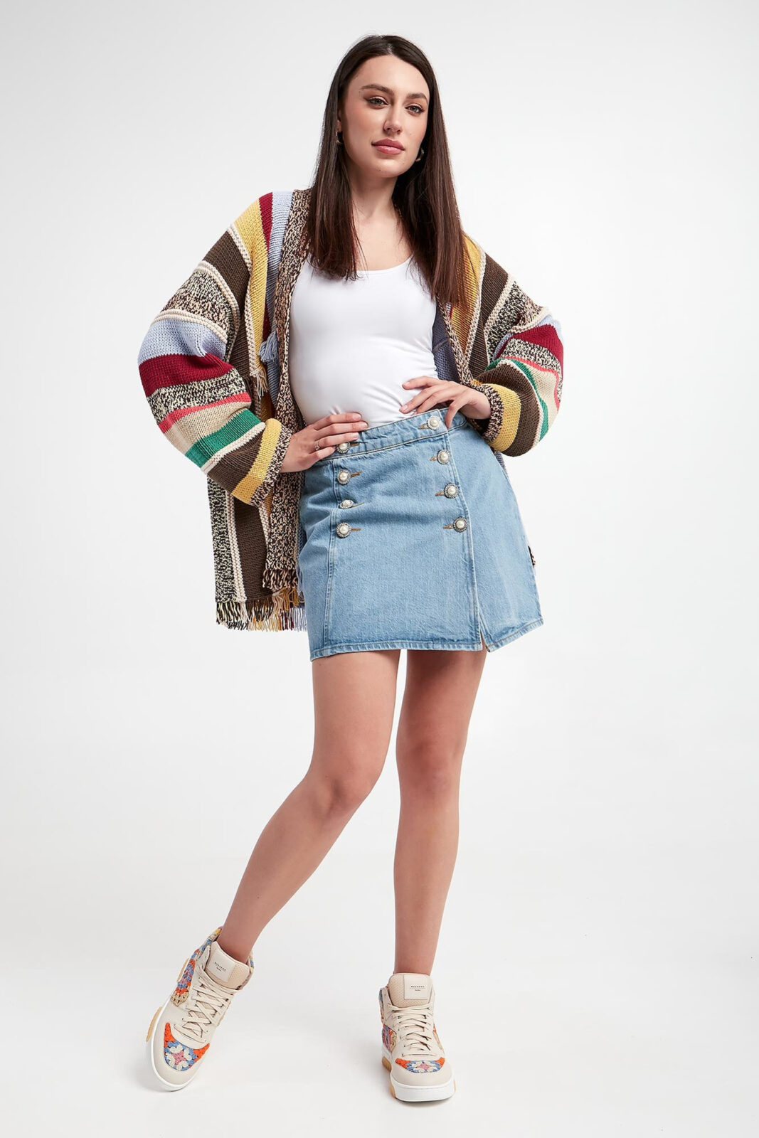 Spódnica jeansowa CUSTOMMADE-wyprzedaż