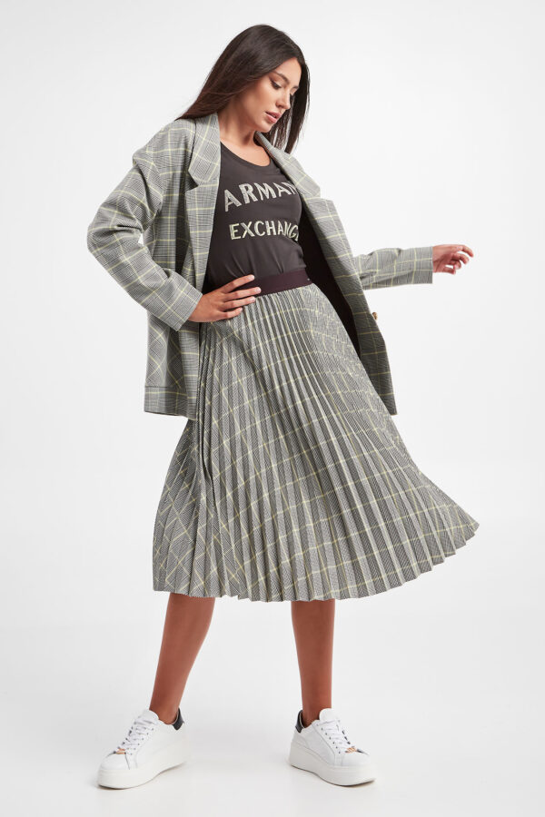 Spódnica plisowana ARMANI EXCHANGE-wyprzedaż