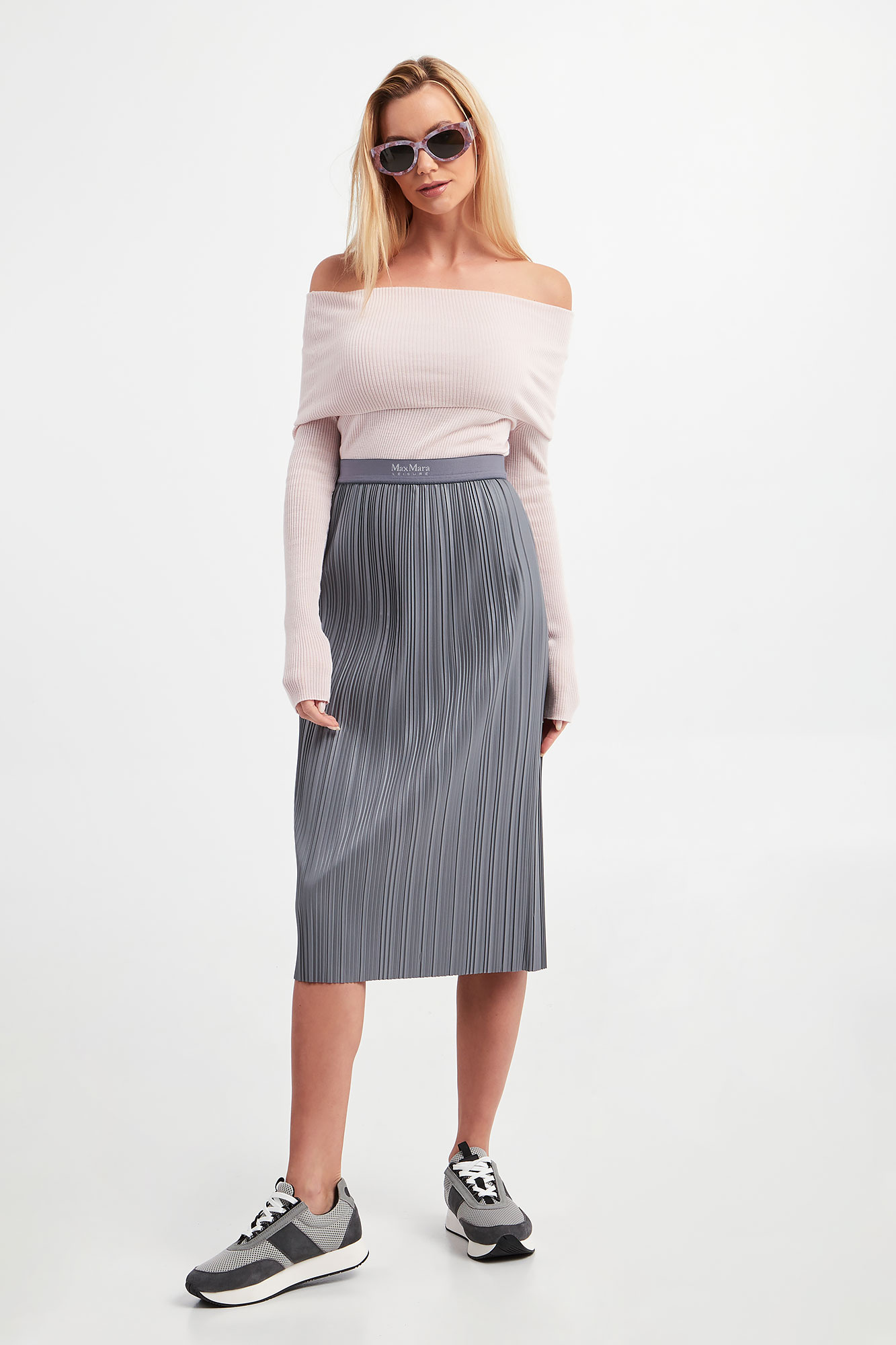 Spódnica plisowana Kabir MAX MARA LEISURE-wyprzedaż