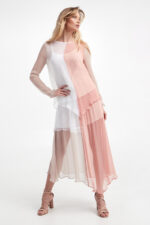 Spódnica szyfonowa ARMANI EXCHANGE-wyprzedaż