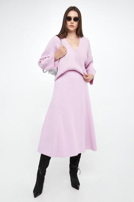 Spódnica wełniana midi Arabian PINKO-wyprzedaż