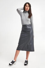 Spódnica z ekoskóry Renata MAX MARA LEISURE-wyprzedaż