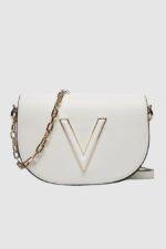 VALENTINO Biała torebka Coney Flap Bag-wyprzedaż