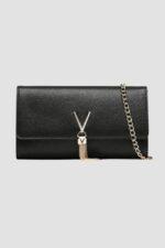 VALENTINO Czarna kopertówka Divina Pochette-wyprzedaż