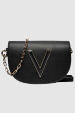 VALENTINO Czarna torebka Coney Flap Bag-wyprzedaż