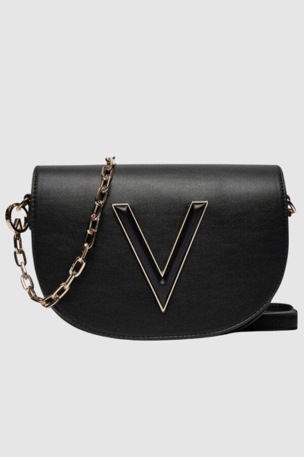 VALENTINO Czarna torebka Coney Flap Bag-wyprzedaż