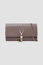 VALENTINO Kopertówka Divina Pochette w kolorze taupe-wyprzedaż