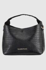 VALENTINO Mała czarna torebka Wool-wyprzedaż