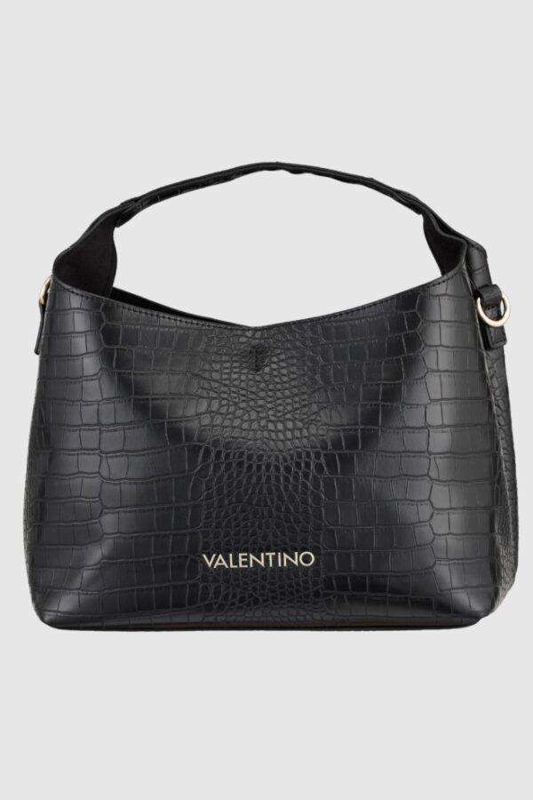 VALENTINO Mała czarna torebka Wool-wyprzedaż