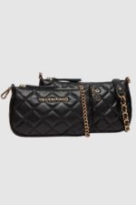 VALENTINO Podwójna czarna torebka Ocarina Crossbody-wyprzedaż