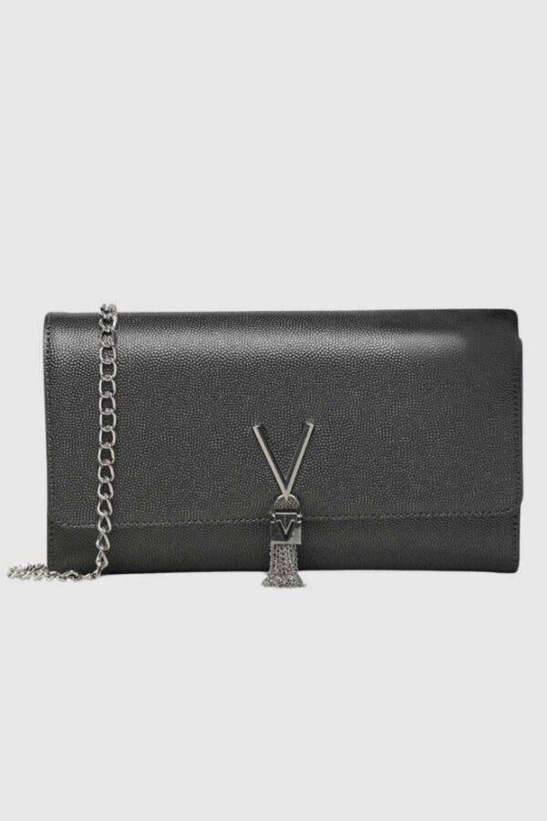VALENTINO Szara kopertówka Divina Pochette-wyprzedaż