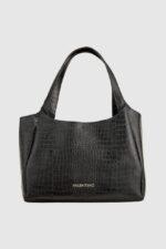 VALENTINO Torebka czarna Wool-wyprzedaż