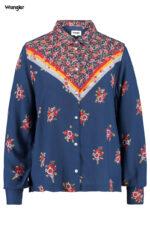 WRANGLER COMBI SHIRT DAMSKA KOSZULA MATERIAŁOWA BLUE DEPTHS W5N7TIXJY 112130267-wyprzedaż