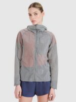 4F Kurtka do biegania Ultralight damska - szara L-wyprzedaż