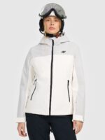 4F Kurtka narciarska membrana 5000 damska - biała XL-wyprzedaż