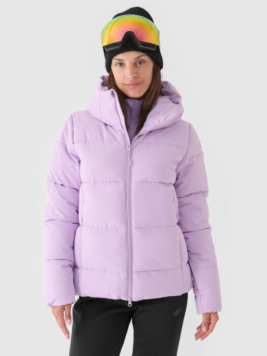 4F Kurtka narciarska membrana NeoDry 5000 damska - fioletowa XL-wyprzedaż